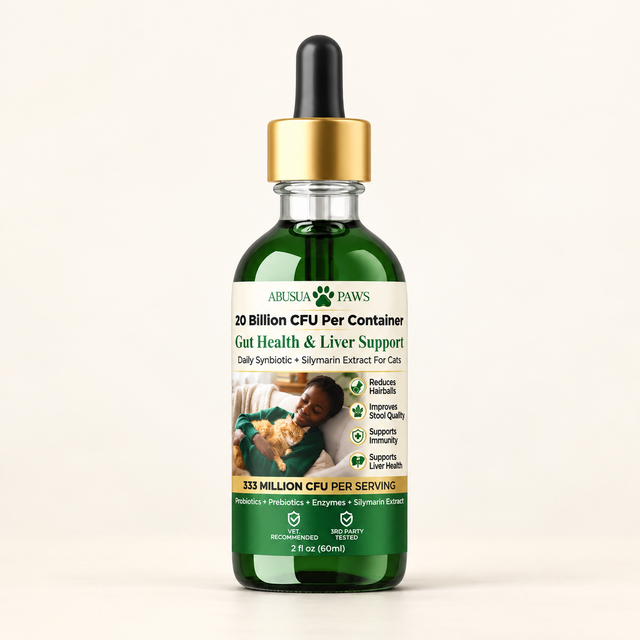 ABUSUAPAWS Daily Gut & Liver Reset liquid supplement